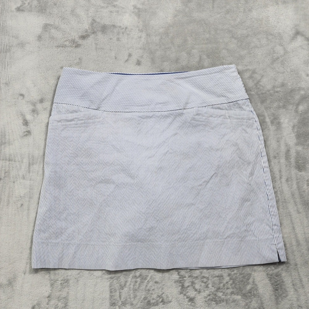 S.C.&CO. Skort Womens L Blue Flecked Athletic Lined Stretch Golf Tennis Gym